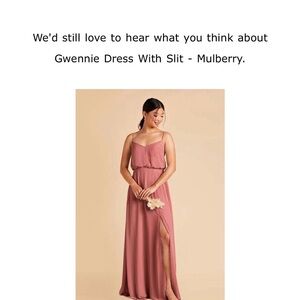 Birdy Grey Maxi Dress in Mulberry with Slit